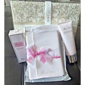 Dior Beauty Miss Dior Gift Set Carnet Notebook Rose N Roses Roller Sorb Body Gel